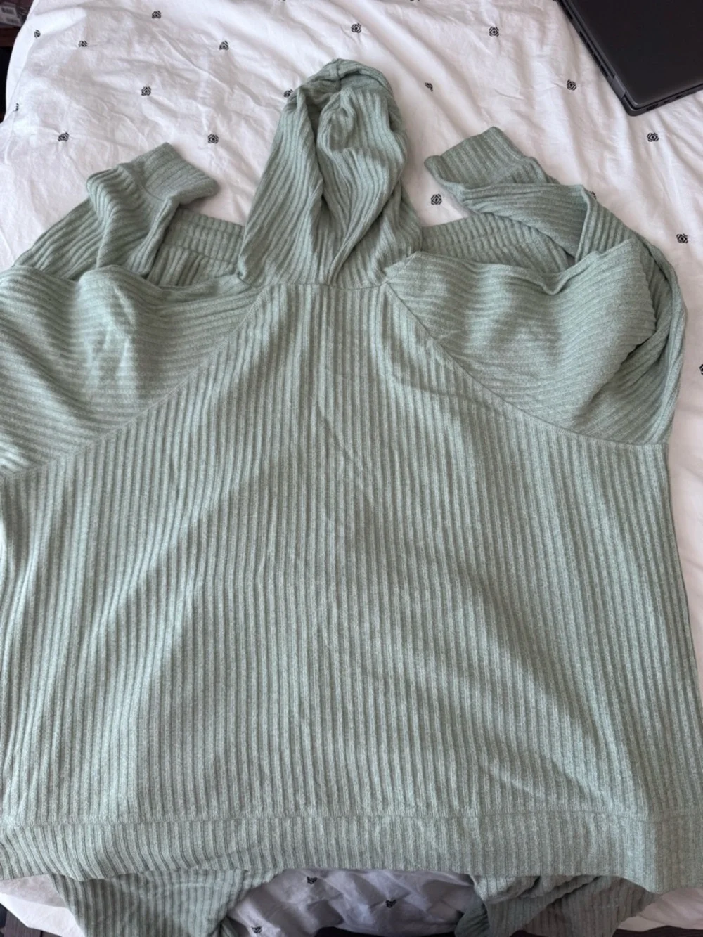 Torrid Green Ribbed Knit Drawstring Pants - Picture 5 of 5
